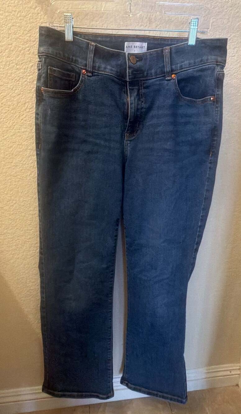 Lane Bryant Dark Wash High Rise Boot Cut Jeans Size 14